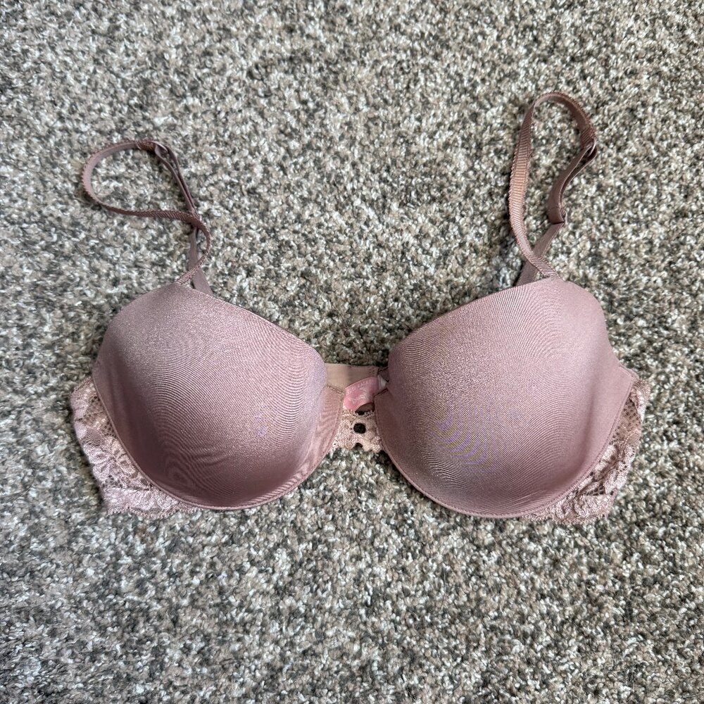 Victoria’s Secret Angels IPEX Demi Bra – Blush/Dusty Rose Nude, 34C
